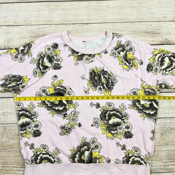 Free People Pink Floral Sweatshirt - Picture 5 of 5